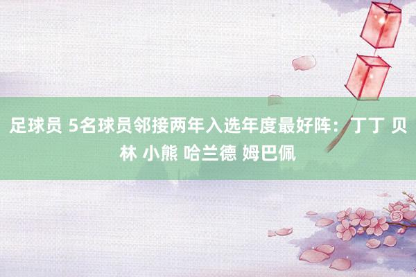 足球员 5名球员邻接两年入选年度最好阵：丁丁 贝林 小熊 哈兰德 姆巴佩